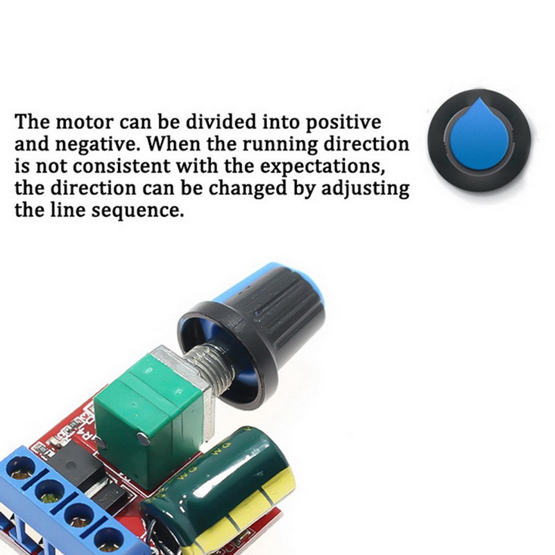 DC 5-35V 0-5A 90W PWM Mô-đun điều khiển tốc độ động cơ DC có thể điều chỉnh Bộ điều chỉnh tốc độ Bảng điều khiển