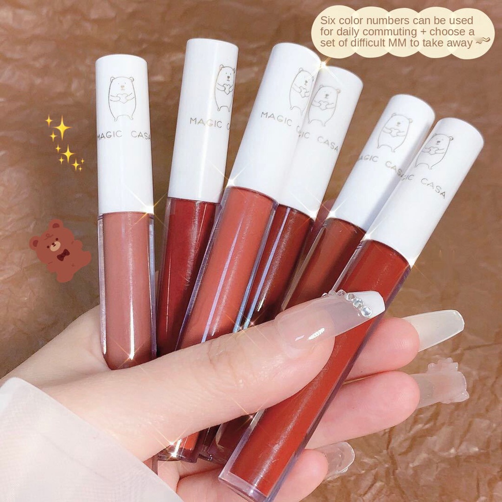 Set Son Môi Chất Nhung Lì Chống Thấm Nước Không Phai Màu