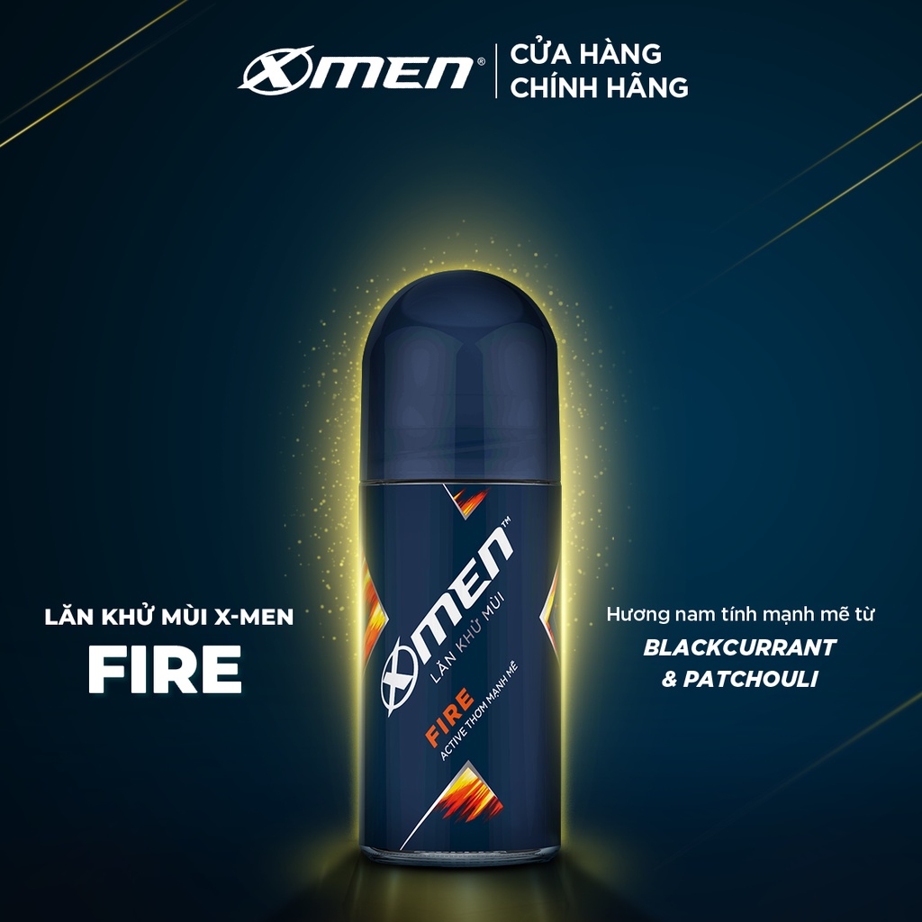 [Mã COSMEN giảm 8% đơn 250K] Lăn khử mùi X-men Fire 50ml