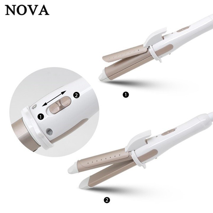 Máy Uốn Duỗi Kẹp Tạo Kiểu Tóc Nova Đa Năng 3in1 Model 809C