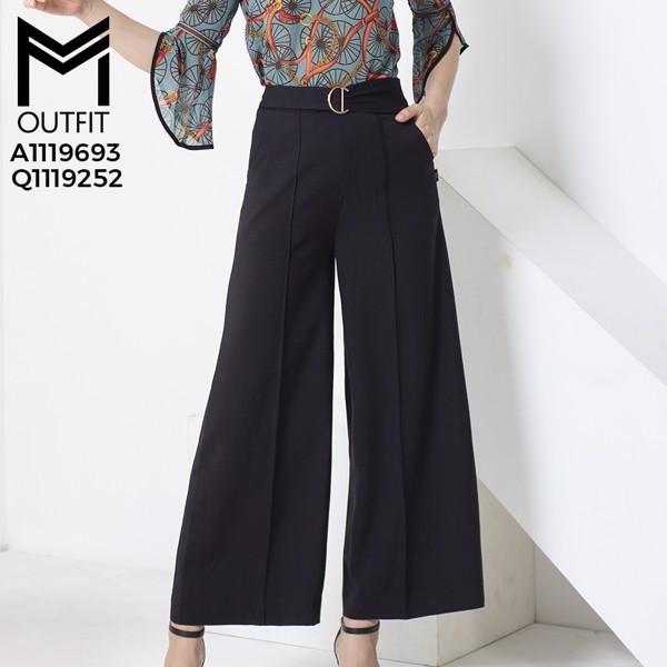 Quần suông kèm đai MMOutfit Q1119252