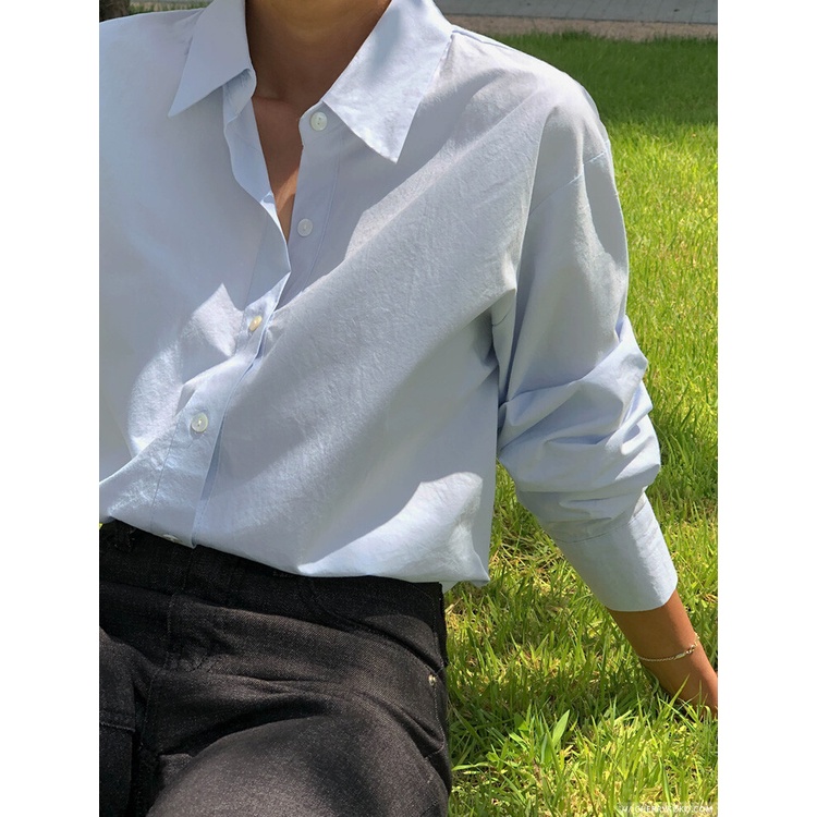 Áo Sơ Mi Dài Tay Cổ Đức Muse Basic Shirt CHERRYKOKO