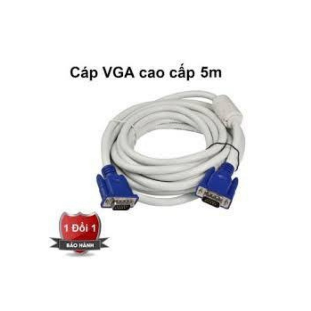 Dây tín hiệu VGA 1.5m-5m trắng chống nhiễu.hàng chất lượng .Bảo hành 3 tháng