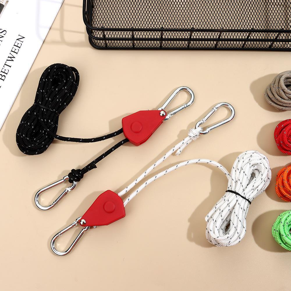 Myrongvn Khóa Cố Định Ròng Rọc Kéo Căng Dây Lều Gió 6 Màu