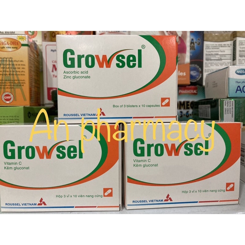 Growcell Growsel Growskin hộp 30 viên