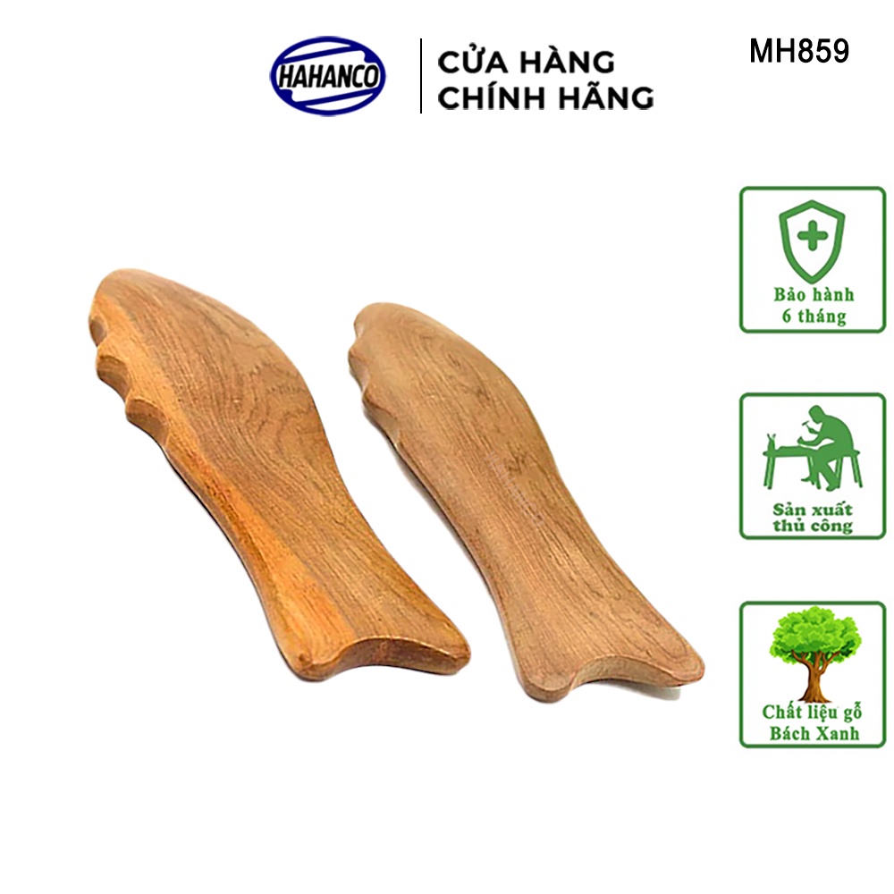 Combo 2 Cá Gỗ Thơm Mát Xa Cạo Gió HAHANCO Giúp Làm Đẹp Da - MH859