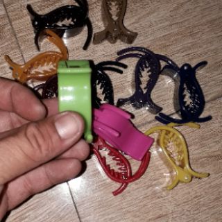 Set 6 cái cạp tóc bằng nhựa có 3 càng