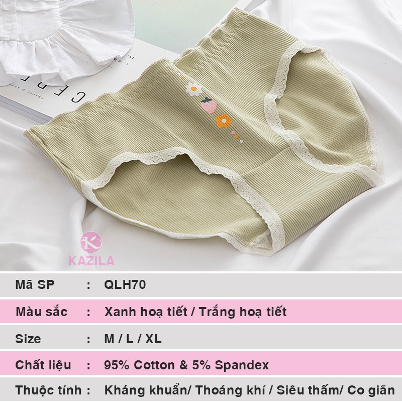 [Mã 12FASHIONSALE1 giảm 10K đơn 50K] Quần lót nữ hình quả dâu dễ thương, quần lót cotton xuất Nhật Kazila QLH70 | BigBuy360 - bigbuy360.vn