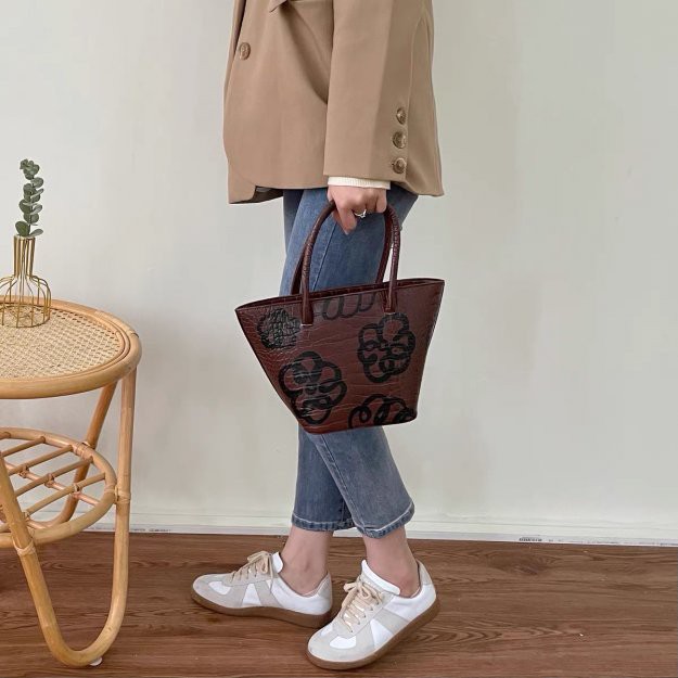 Túi Quai Xách Da Hình Hoa LSEOUL X0512