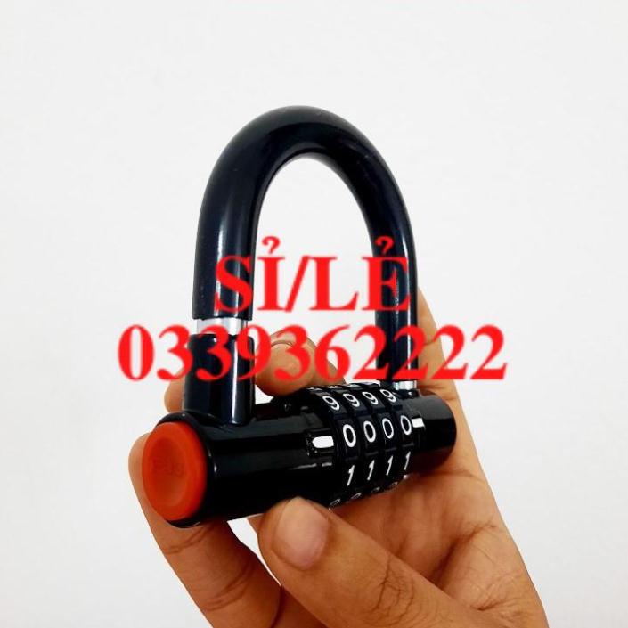 [ COCOLOVE ] Ổ khóa chữ U mini 4 mã số bảo đảm an toàn cho tài sản (KMS04)
