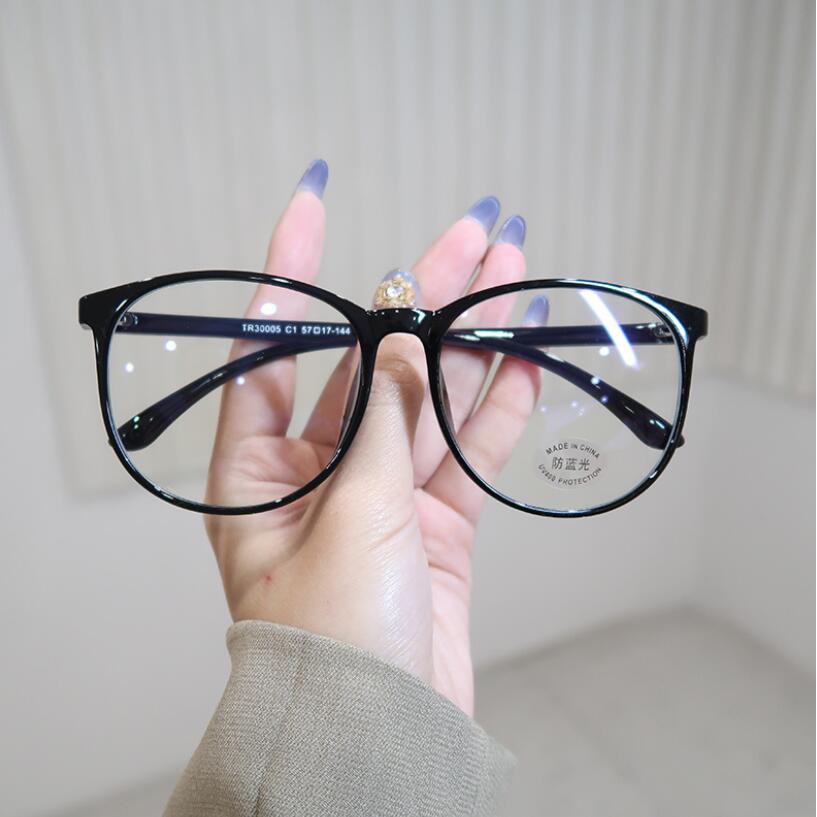 Mắt Kính Gọng Oval Chống Ánh Sáng Xanh Thời Trang Sang Trọng