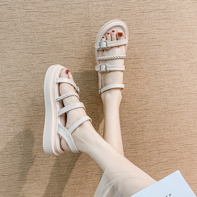 Giày Sandal Đế Dày Thời Trang Năng Động Cho Nữ