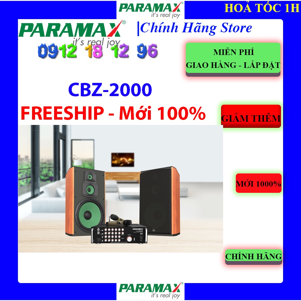 Combo Dàn Karaoke và Nghe Nhạc Paramax CBZ-2000