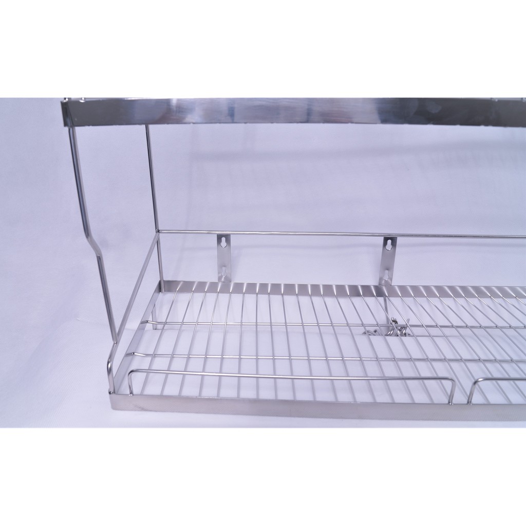 Kệ chén dĩa 2 tầng Inox SUS 304 - kệ inox - kệ nhà bếp