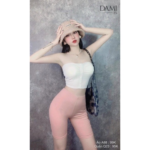 Áo quây cúc rúm ngực