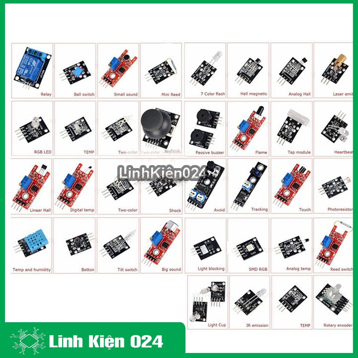 Combo 36 Module Cảm Biến Cho Arduino