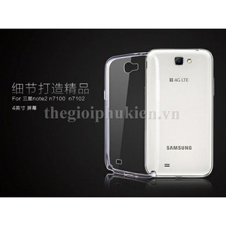 Ốp Lưng Samsung Galaxy Note 2 Dẻo Silicon Mỏng Trong Suốt