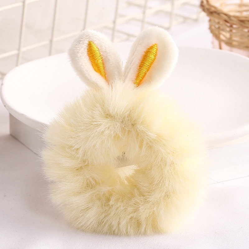 Dây Buộc Tóc Scrunchies Tai Thỏ Vải Cute Cho Bé Dây Cột Tóc Nơ Hàn Quốc Nữ Đơn Giản