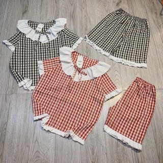 [ Xả Lỗ 99k/2 chiếc ] Set Bộ Nữ Kẻ Caro ❤️FREESHIP❤️ Bộ Nữ Caro Cao Cấp, Mềm Mịn - AT71