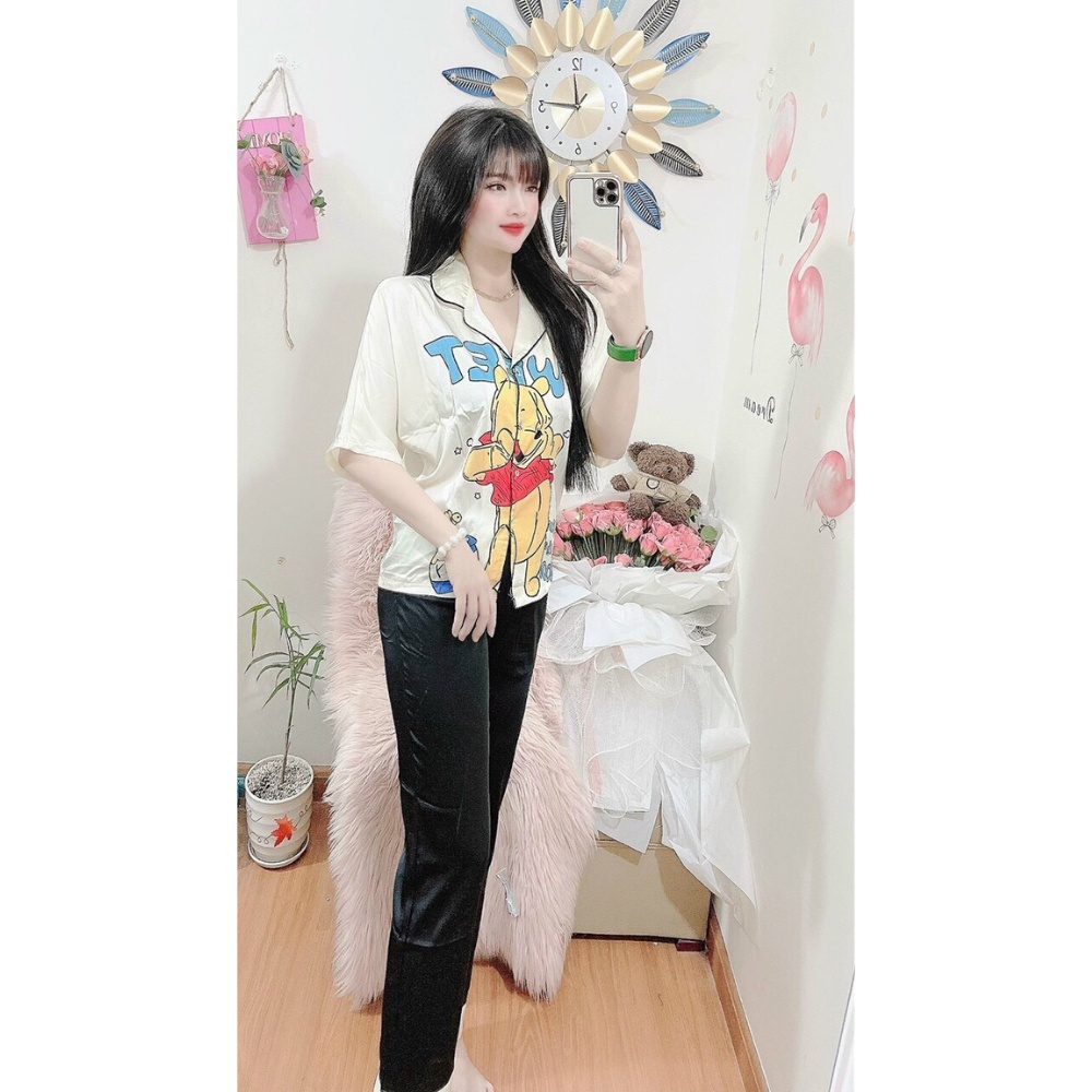Bộ Mặc Nhà Thiết Kế Lụa Cao Cấp Cực Sang(MỀM MỊN MÁT)