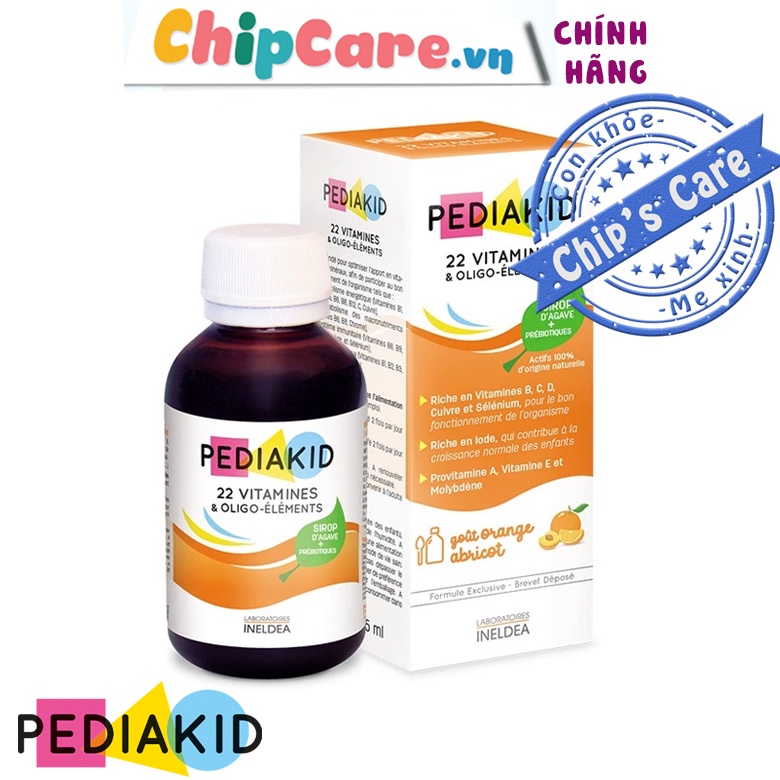 Pediakid 22 Vitamin bổ sung đầy đủ Vitamin cho bé