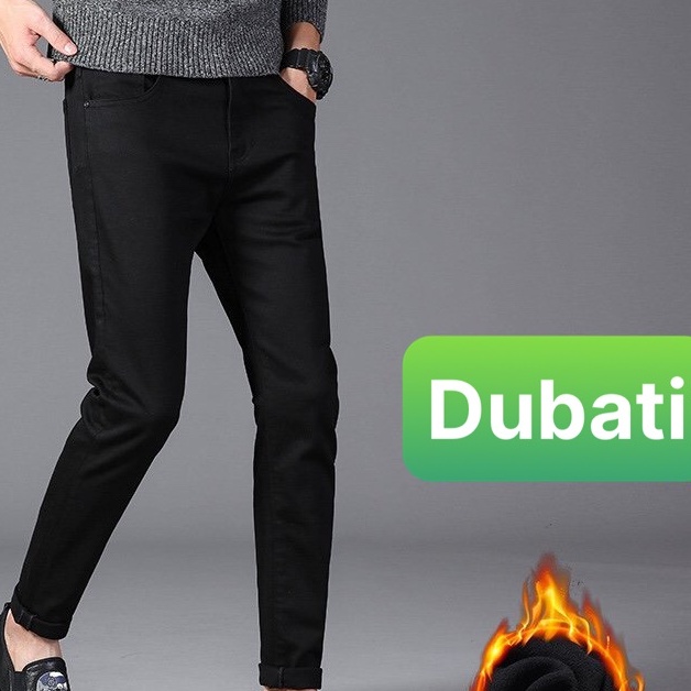 QUẦN JEAN NAM CHẤT BÒ ĐEN TRƠN NHẬT BẢN HOT NHẤT THU ĐÔNG HÈ- BD 50 - DUBAI FASHION