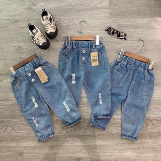 Quần bò 2 khuy bé trai sz 246