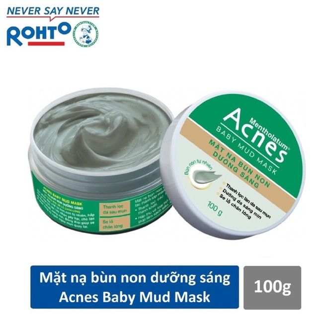 Acnes Baby Mud Mask - Mặt nạ bùn non dưỡng sáng 100g