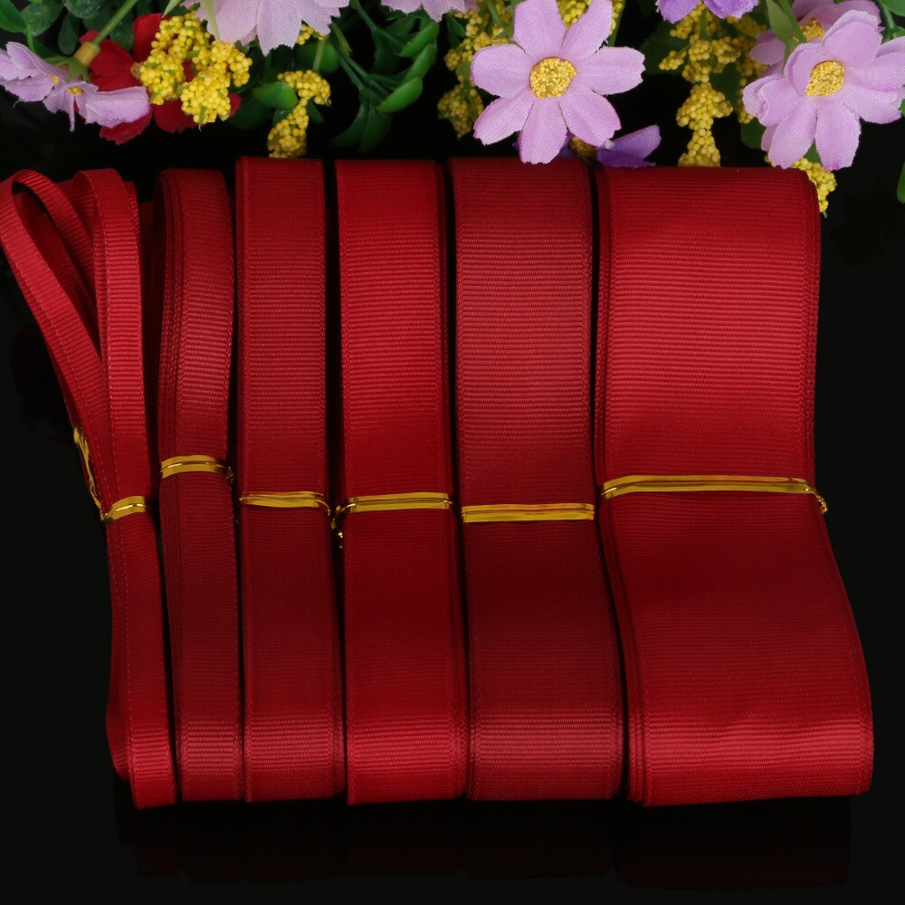 Cuộn dây ruy băng 5 thước 7mm/10mm/15mm/20mm/25mm/38mm trang trí tiệc cưới