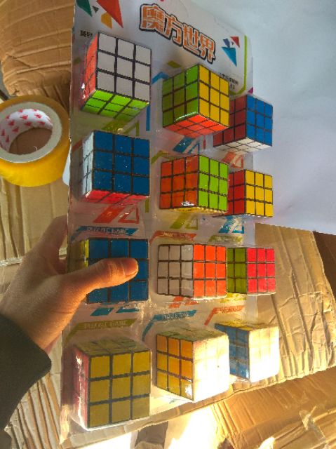 Vỉ 12 chiếc Rubic 3x3x3 đẹp