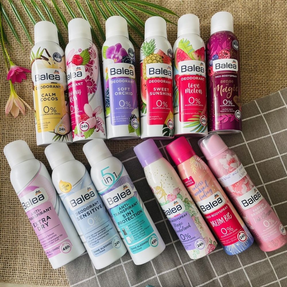 Xịt khử mùi Balea nữ 150ml lưu hương thơm lâu, lăn khử mùi cơ thể - Shop Dalavii