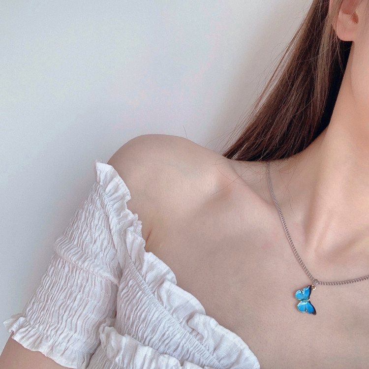 Dây Chuyền Mặt Bướm Phong Cách Hàn Quốc Độc Đáo Cho Nữ
