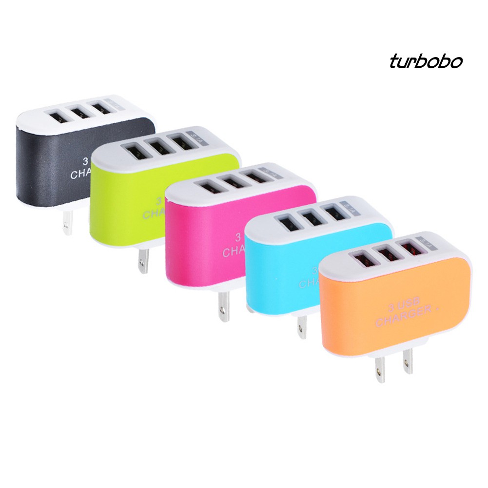 Cốc Sạc Nhanh 3 Cổng Usb 3.1a Khi Đi Du Lịch