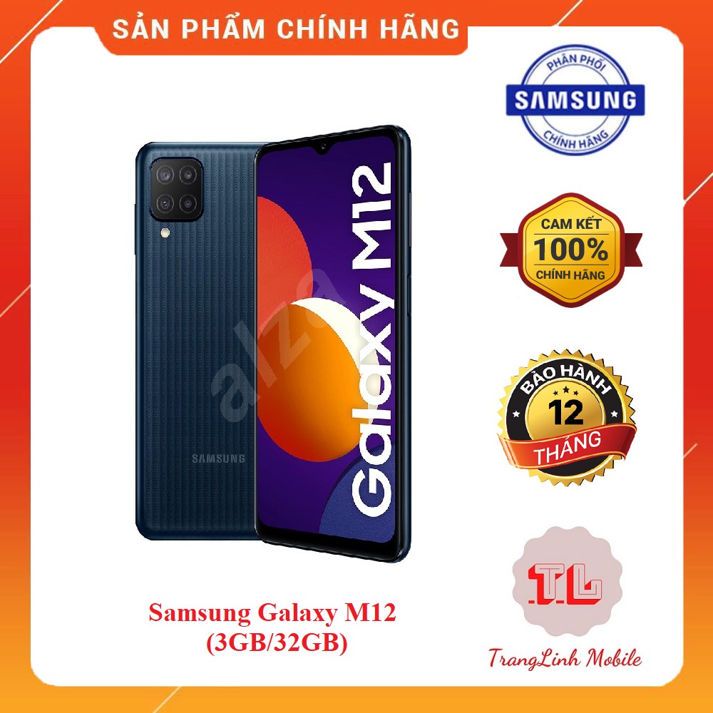 Điện Thoại Samsung Galaxy M12 (3GB/32GB) - Hãng Phân Phối Chính Thức