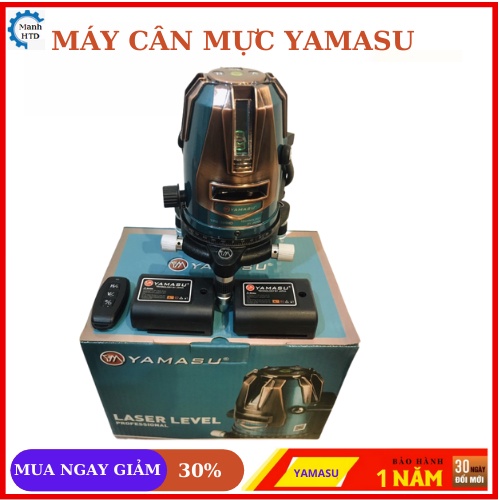 Máy cân mực, cân bằng, bắn cốt 5 tia laze xanh YAMASU 777 hàng xuất nhật