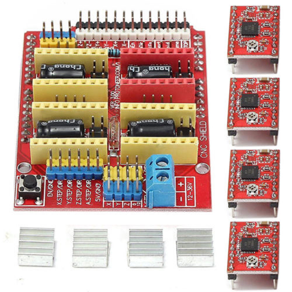 V3 Engraver 3D Printer Neue CNC Shield Expansion Board A4988 Driver FÃÂ¼r