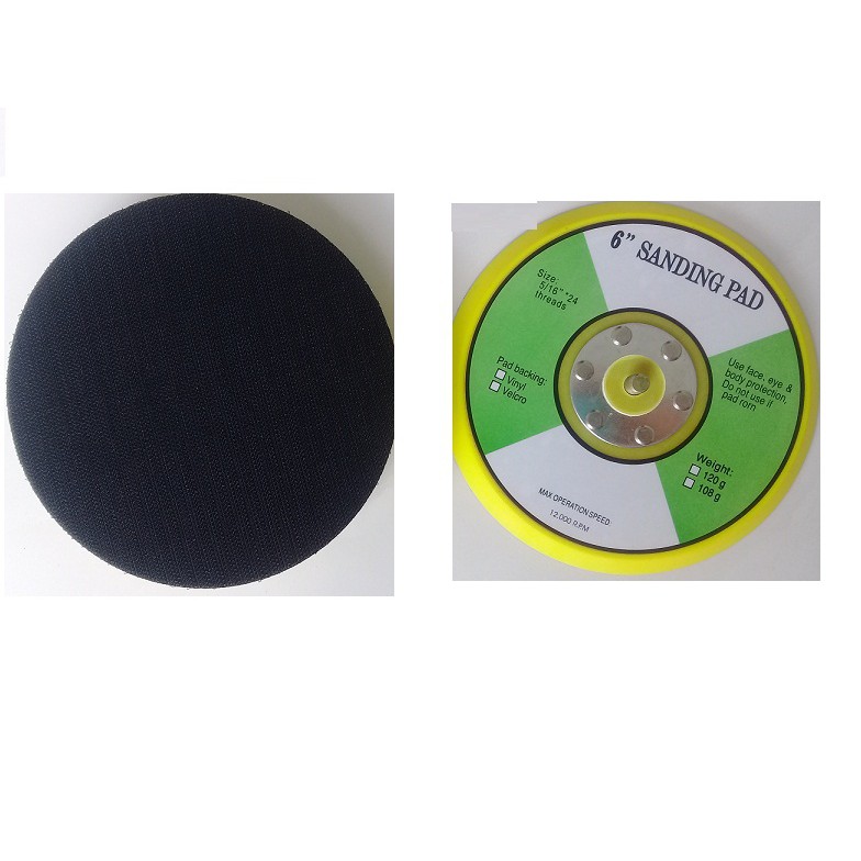 Đế tròn gai 6 inch máy chà nhám tròn- Loại Đế GAI - Sáu inch