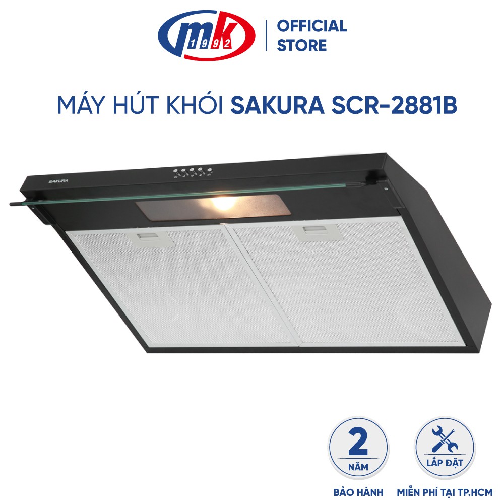 Máy hút khói Sakura SCR-2881B_Bảo hành 24 tháng chính hãng Mekong