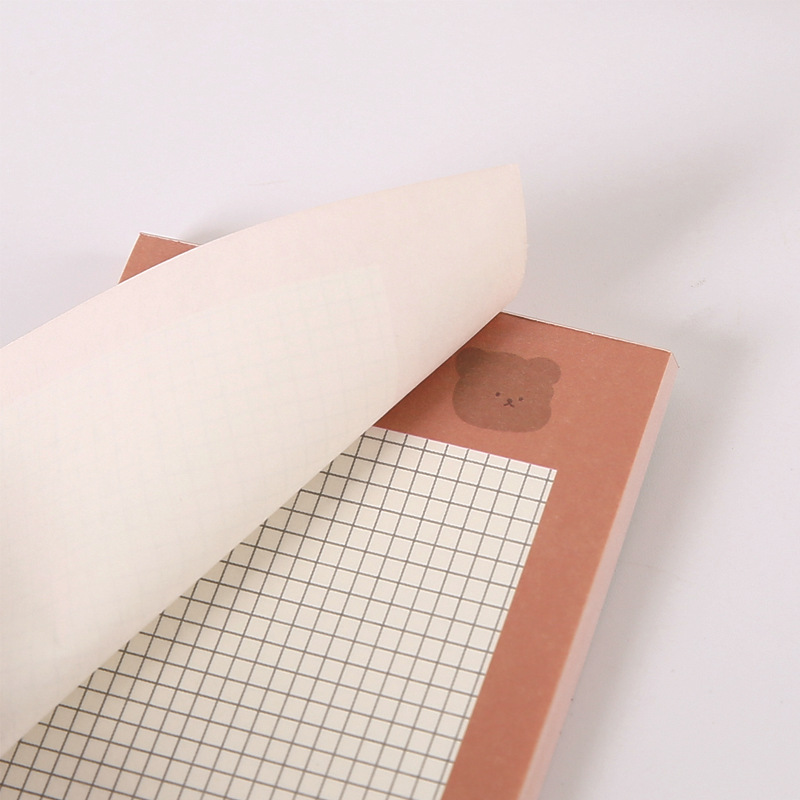 Bộ 50 Giấy Ghi Chú Họa Tiết Gấu Dễ Thương