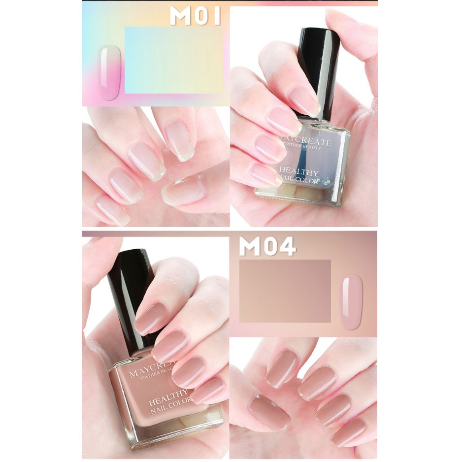 Sơn Móng Tay Maycreate Healthy Nail Color Hàng Nội Địa Trung