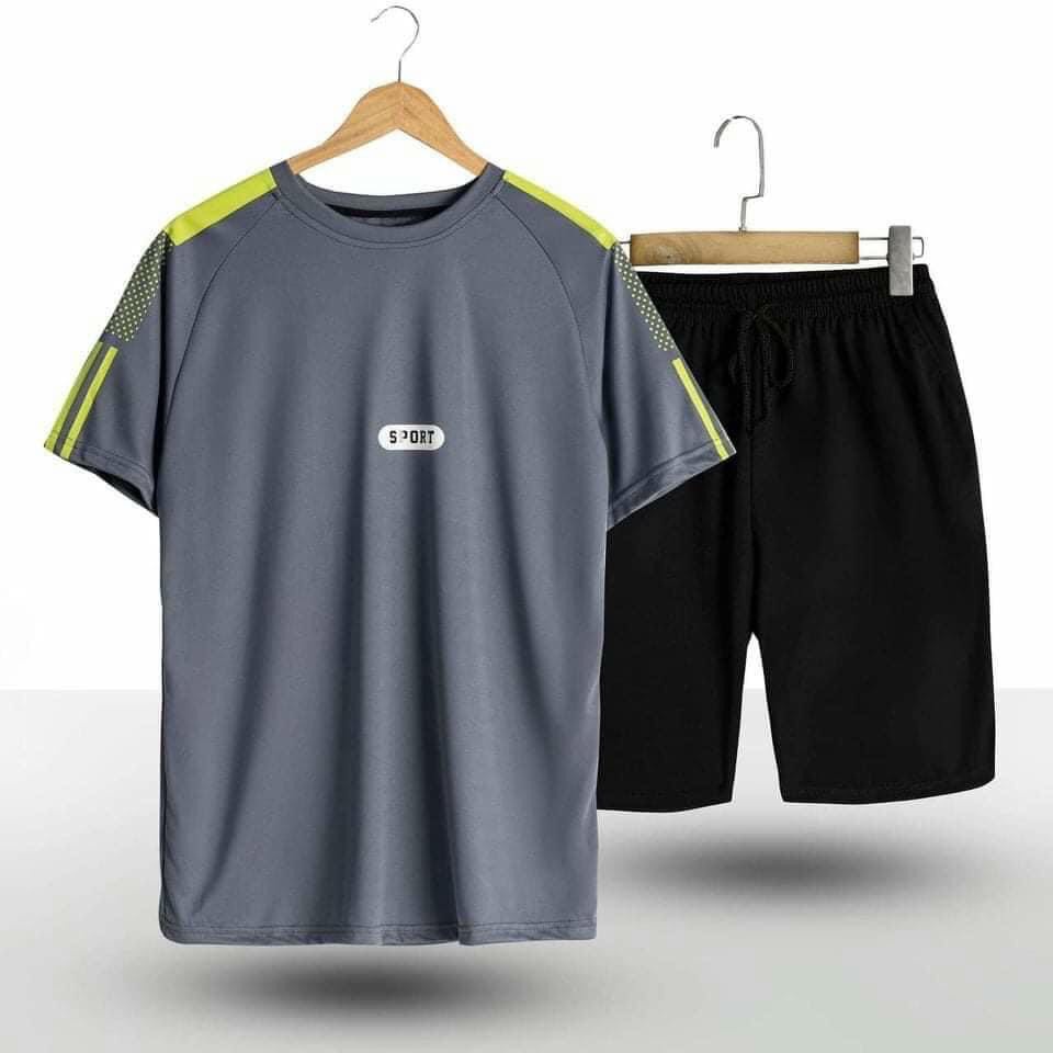 Bộ quần áo nam TOP Menswear phong cách thể thao vải thun mềm co dãn trẻ trung, set quần áo thể thao nam