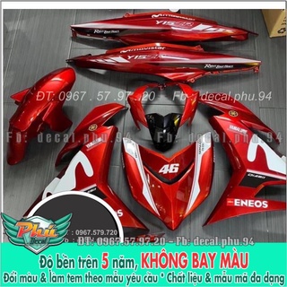 Tem rời Excite 150 Movistar Đỏ trắng đen 46 (X) -1