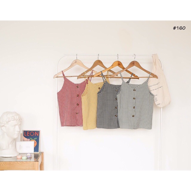 Áo caro 2 dây (hình thật sản phẩm)