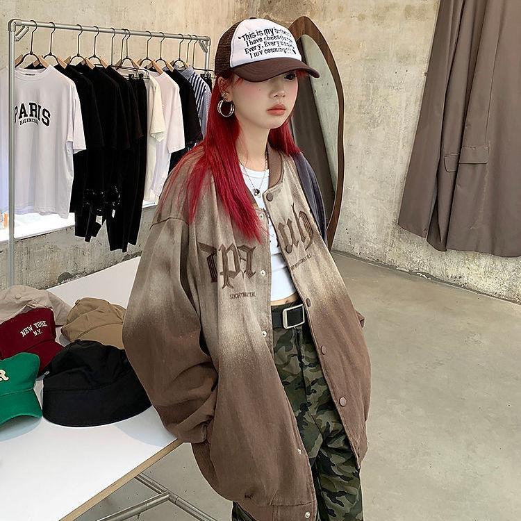 Áo Khoác Bóng Chày Phong Cách Retro Mỹ Thời Trang Xuân Thu Hàng Mới 2022