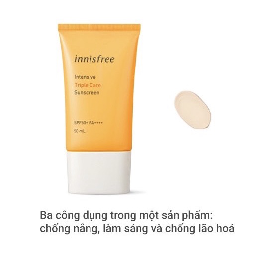 Kem Chống Nắng Innisfree Intensive Sunscreen SPF50+ PA++++ 50ml