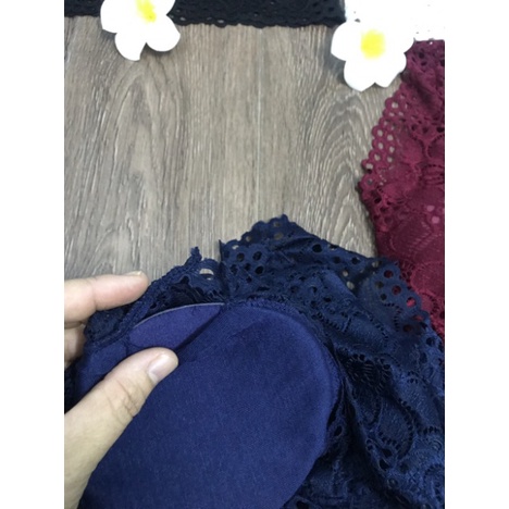 Loại đẹp Siêu hót áo bra ren dáng ngắn FREESIZE &lt;55KG