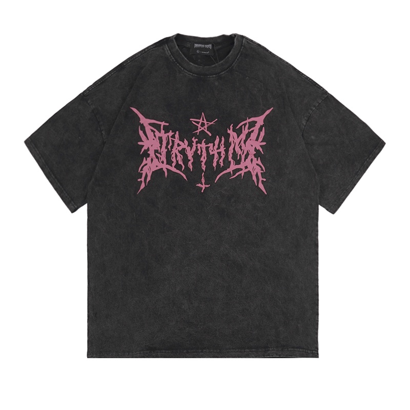 Áo Thun Cotton Tay Ngắn Cổ Tròn Dáng Rộng In Họa Tiết Phong Cách Hàn Quốc Thời Trang Cho Nam