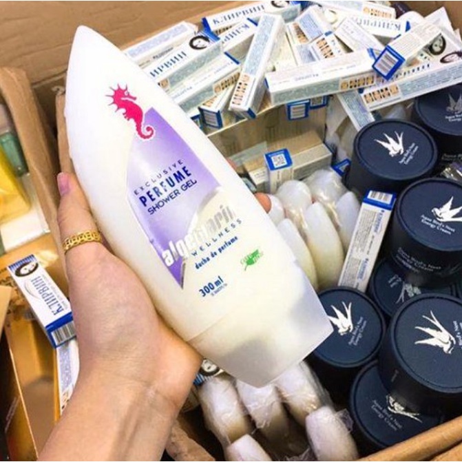 Sữa tắm cá ngựa Algemarin Perfume Đức mùi hương tươi mát chăm sóc làn da - Shop Viloet