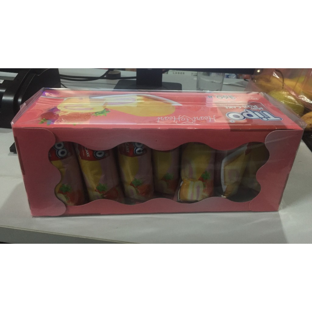 Bánh tipo mini roll cake vị dâu