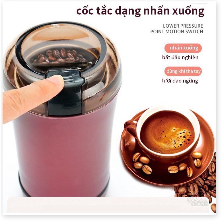 Máy nghiền bột đa năng mini - Máy xay bột siêu mịn - Xay Ngũ Cốc, Cafe, Các hạt gia vị...